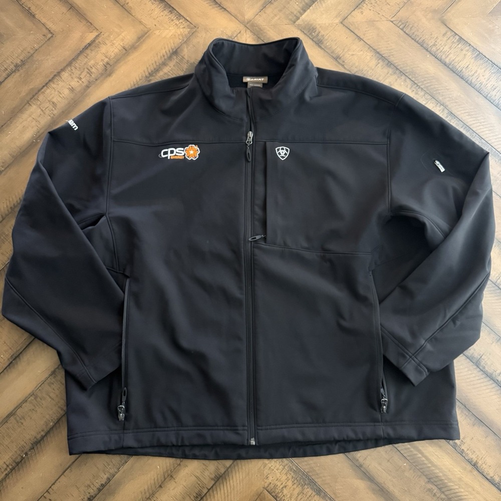 Ariat® Men's 3XL Vernon 2.0 Softshell Black Jacket Wind Rain Resistant CPS